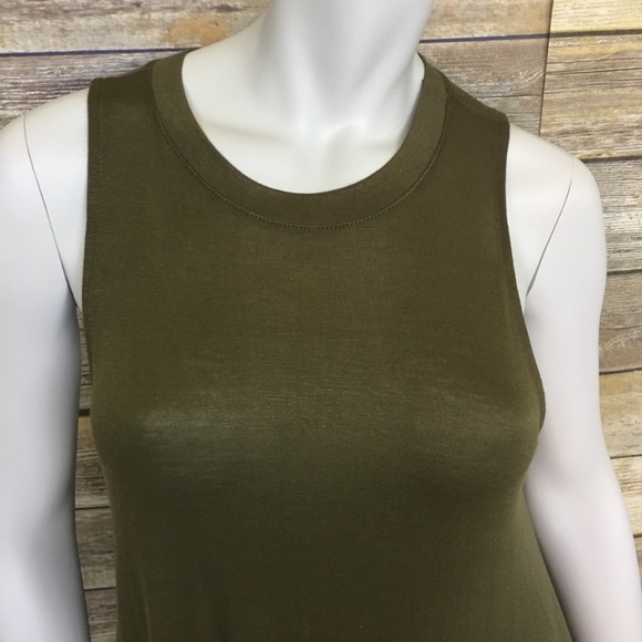 🍍Green Stretchy Flowy Tank Dress - Picture 5 of 6